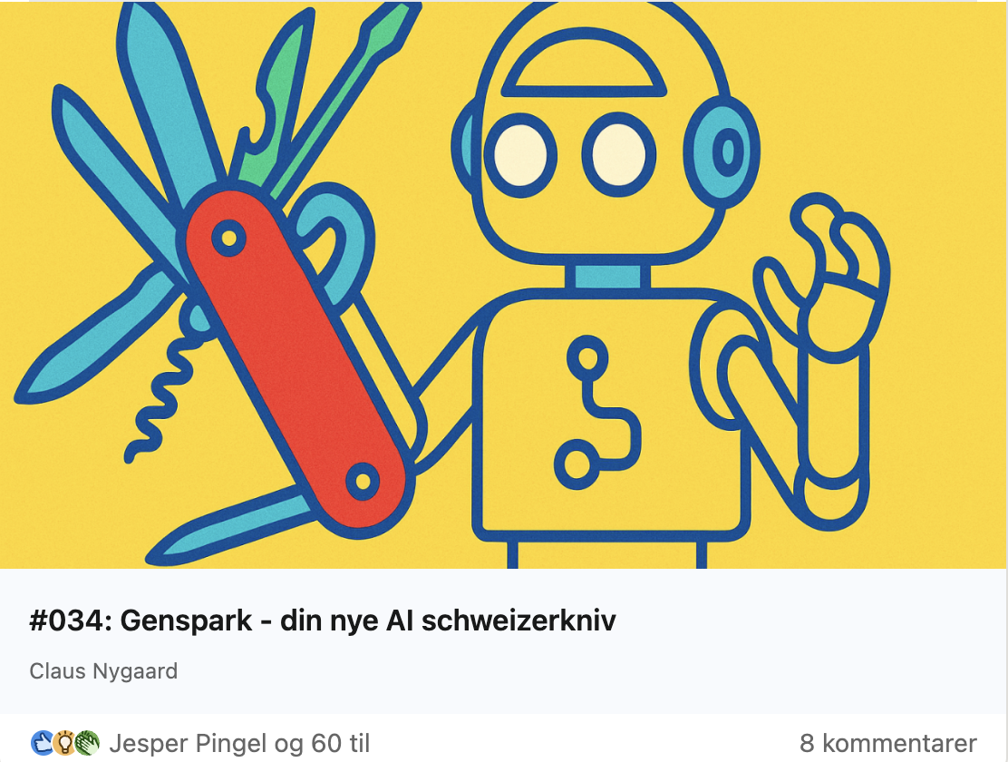 Claus Nygaard - AI & ChatGPT Nyheder - 034 - Genspark AI Agent