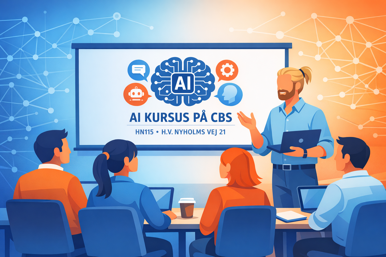 Claus Nygaard - ChatGPT kursus - Copilot kursus - AI ekspert - AI foredrag - automatisering med make.com - automatisering med zapier - CBS - Copenhagen Business School