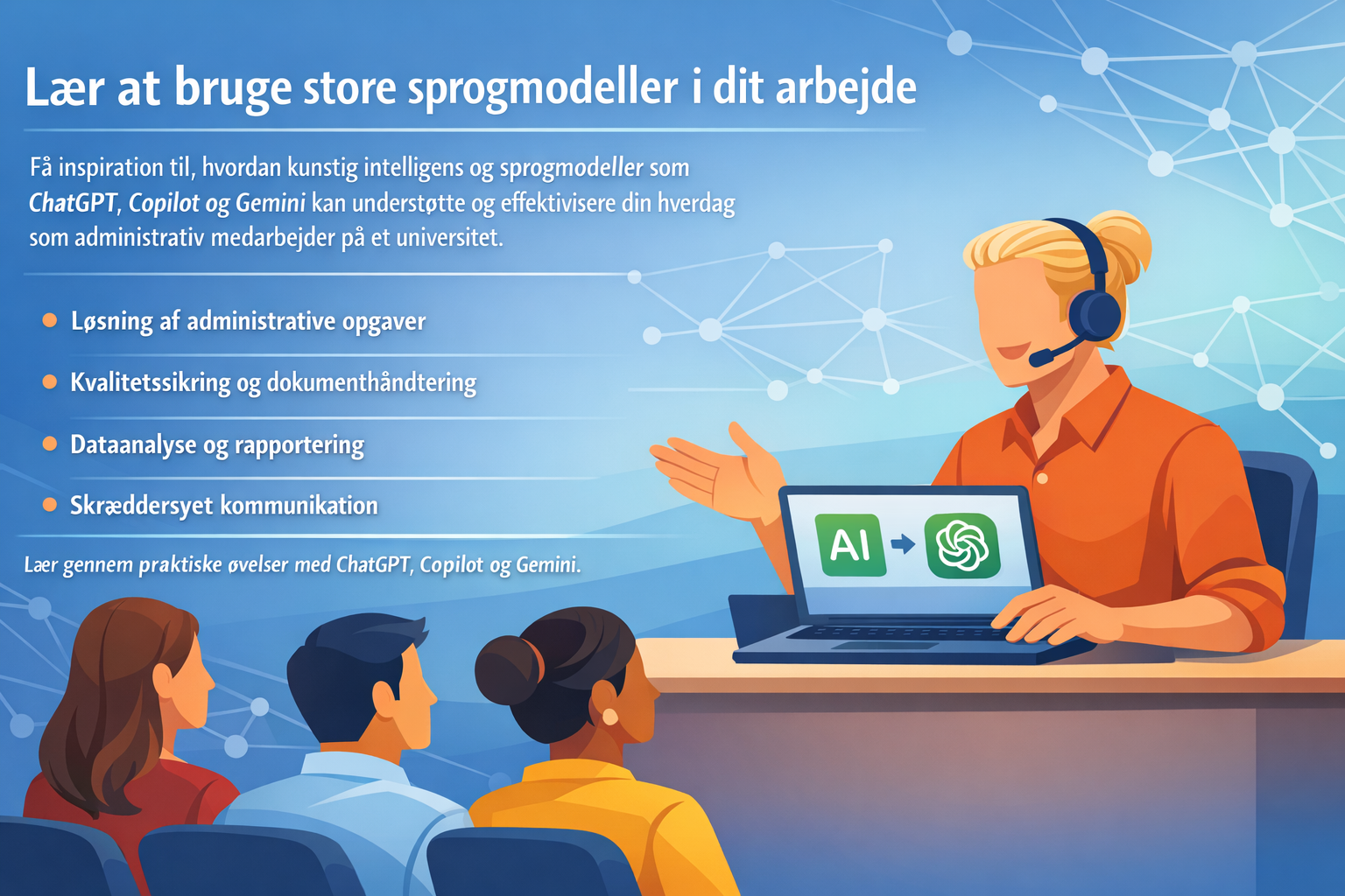 Claus Nygaard - ChatGPT kursus - Copilot kursus - AI ekspert - AI foredrag - automatisering med make.com - automatisering med zapier - CBS - Copenhagen Business School