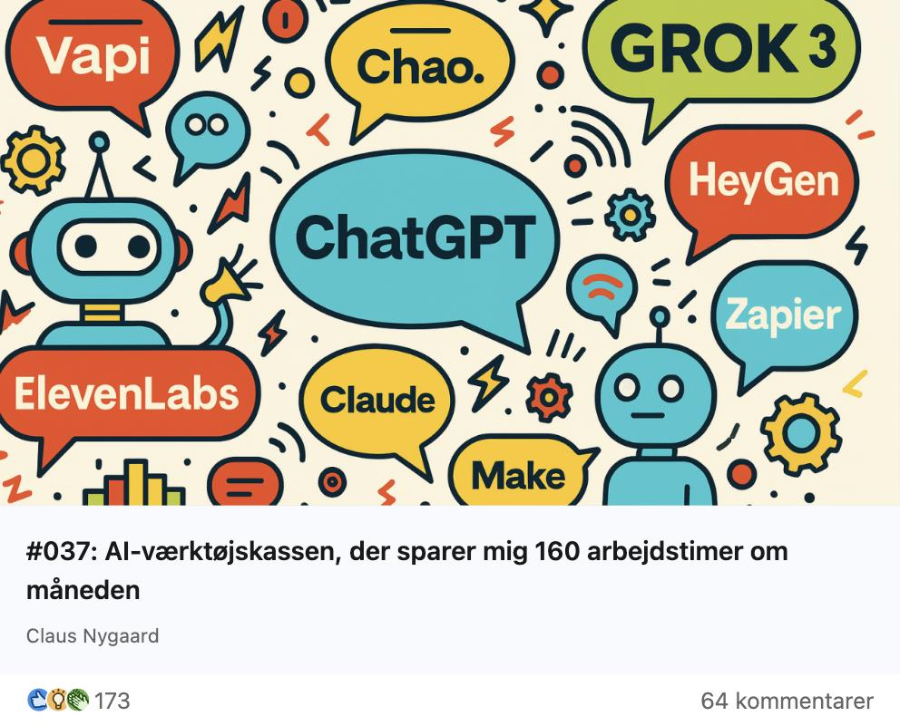 Claus Nygaard - AI & ChatGPT Nyheder - 037 - AI-værktøjskassen der sparer mig 160 arbejdstimer om måneden
