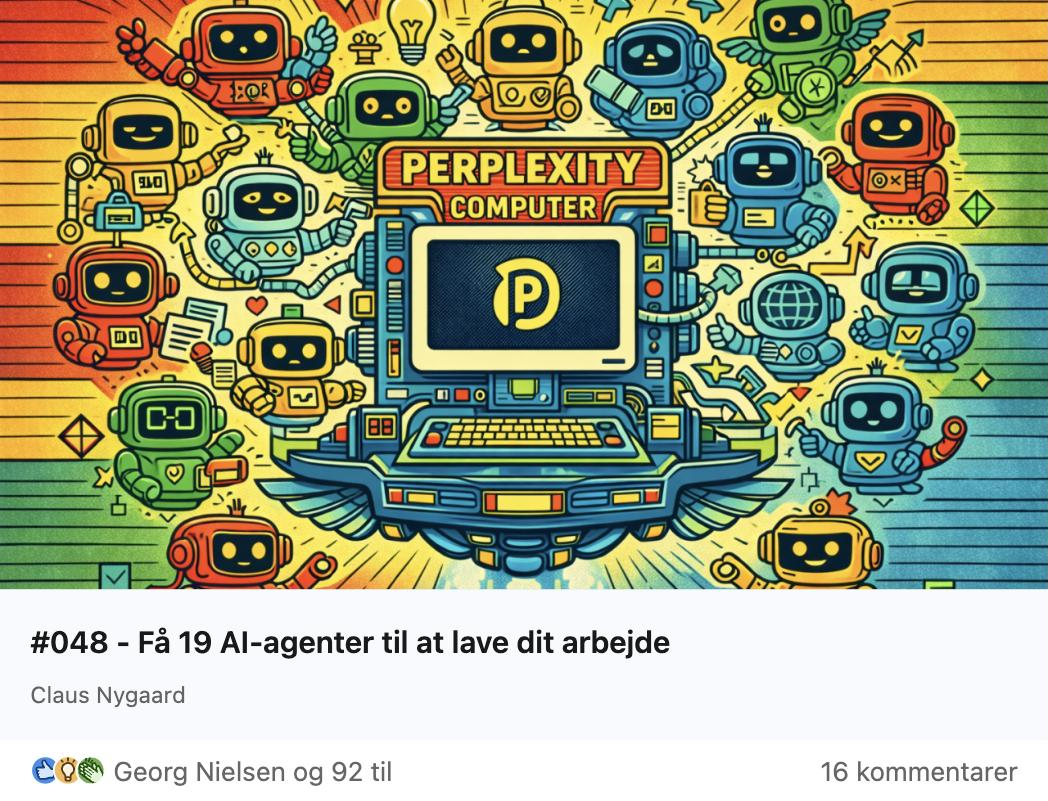 Claus Nygaard - AI & ChatGPT Nyheder - 048 - Få 19 AI-agenter til at lave dit arbejde