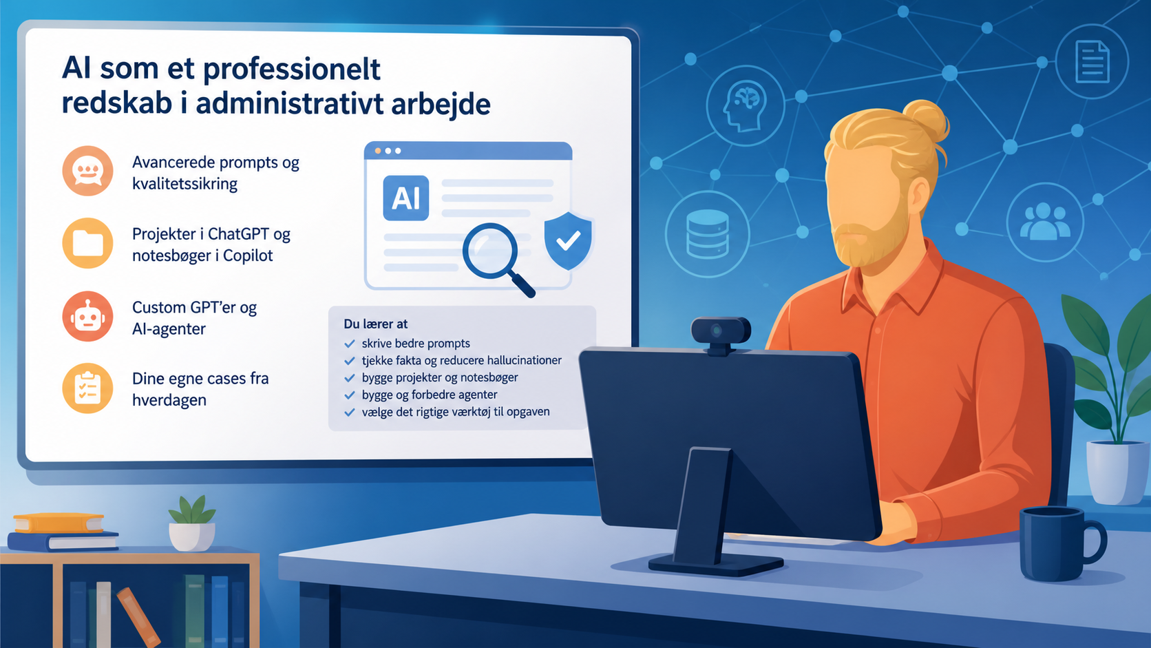 Claus Nygaard - ChatGPT kursus - Copilot kursus - AI ekspert - AI foredrag - automatisering med make.com - automatisering med zapier - CBS - Copenhagen Business School